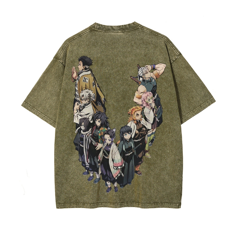Vintage Oversized T-Shirt Demon Slayer
