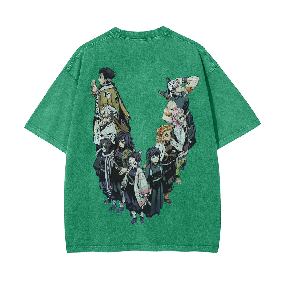 Vintage Oversized T-Shirt Demon Slayer