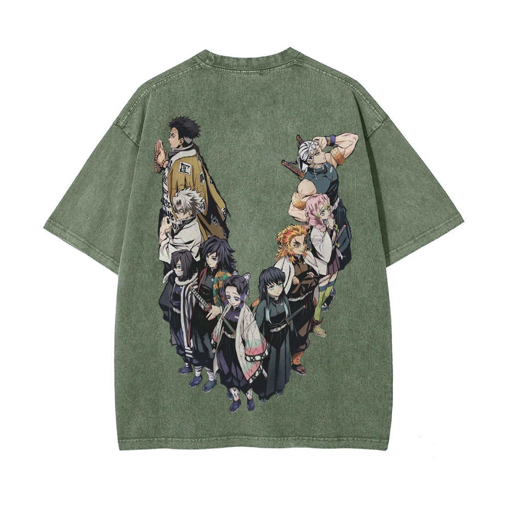 Vintage Oversized T-Shirt Demon Slayer