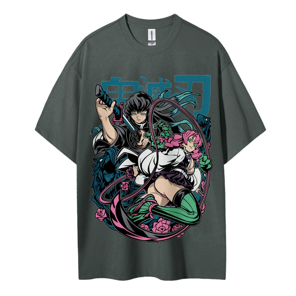Demon Slayer Cotton Unisex Crew Neck Anime T-Shirt
