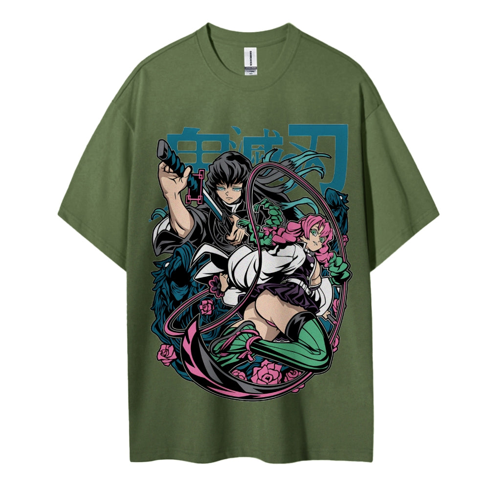 Demon Slayer Cotton Unisex Crew Neck Anime T-Shirt