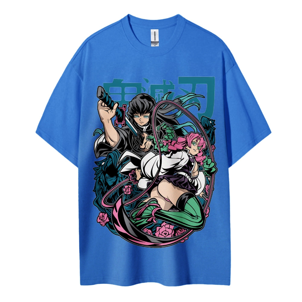 Demon Slayer Cotton Unisex Crew Neck Anime T-Shirt