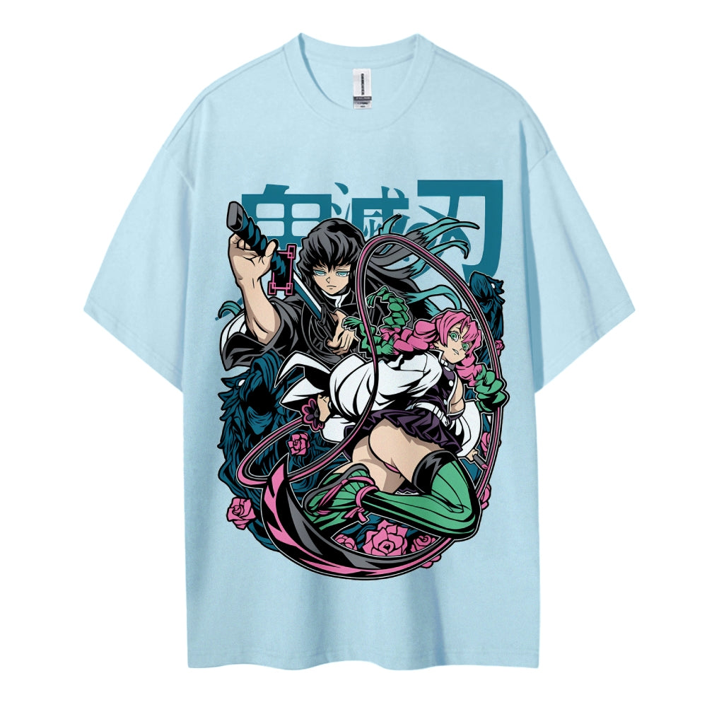 Demon Slayer Cotton Unisex Crew Neck Anime T-Shirt