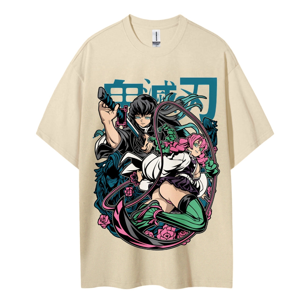 Demon Slayer Cotton Unisex Crew Neck Anime T-Shirt