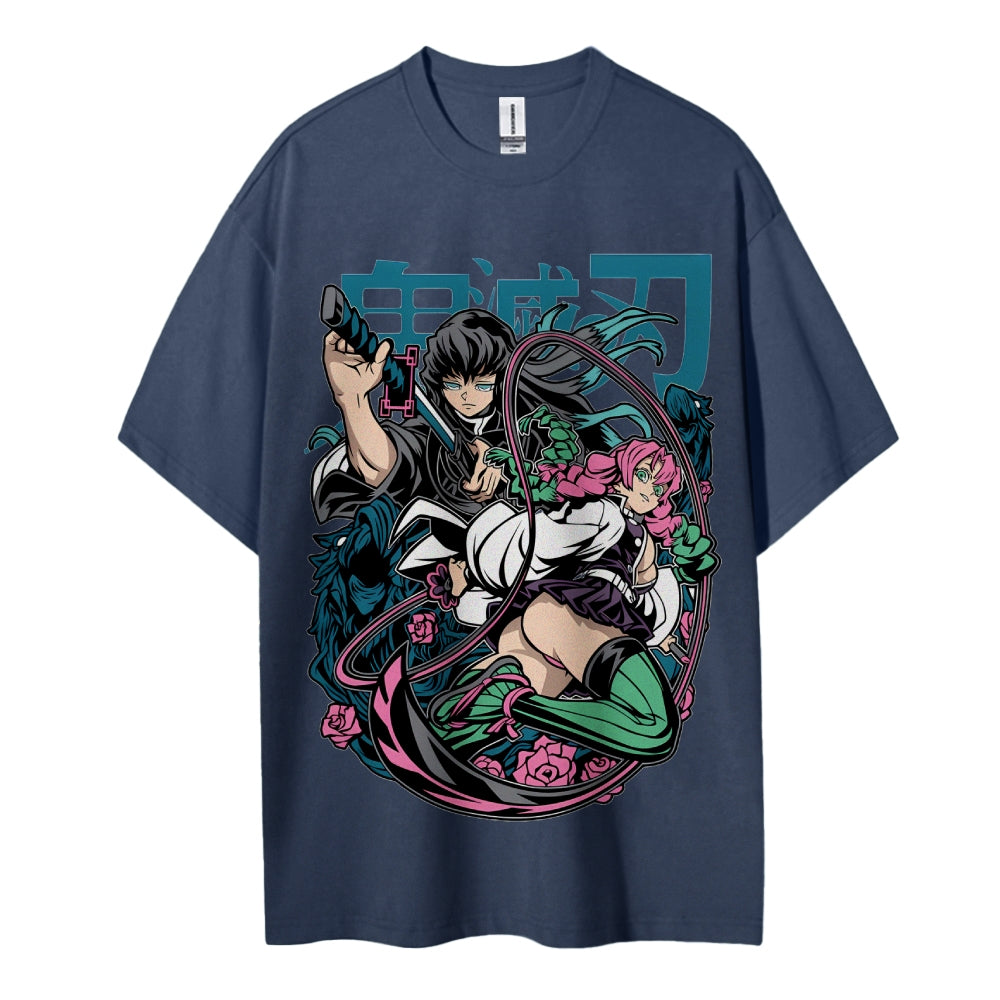 Demon Slayer Cotton Unisex Crew Neck Anime T-Shirt