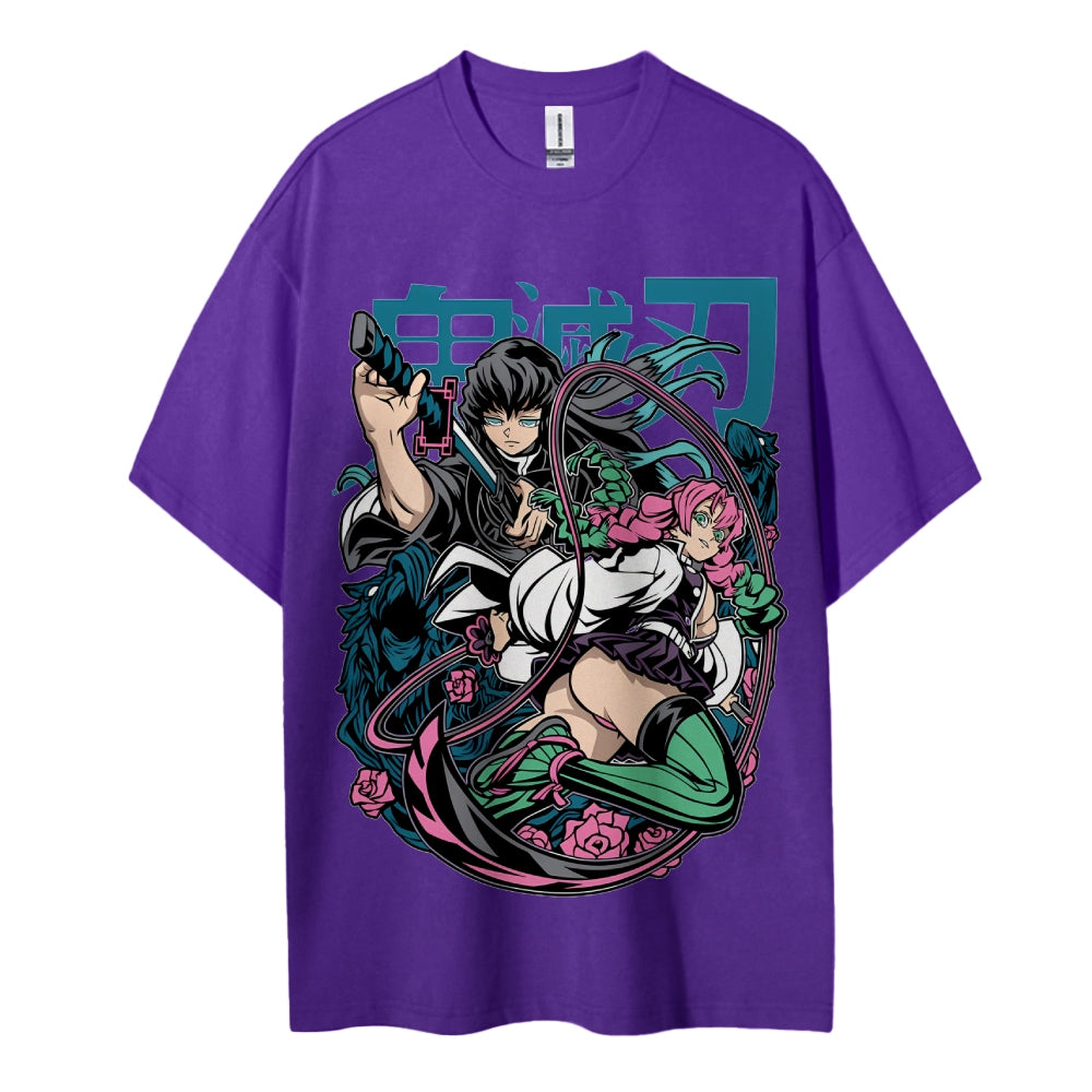 Demon Slayer Cotton Unisex Crew Neck Anime T-Shirt