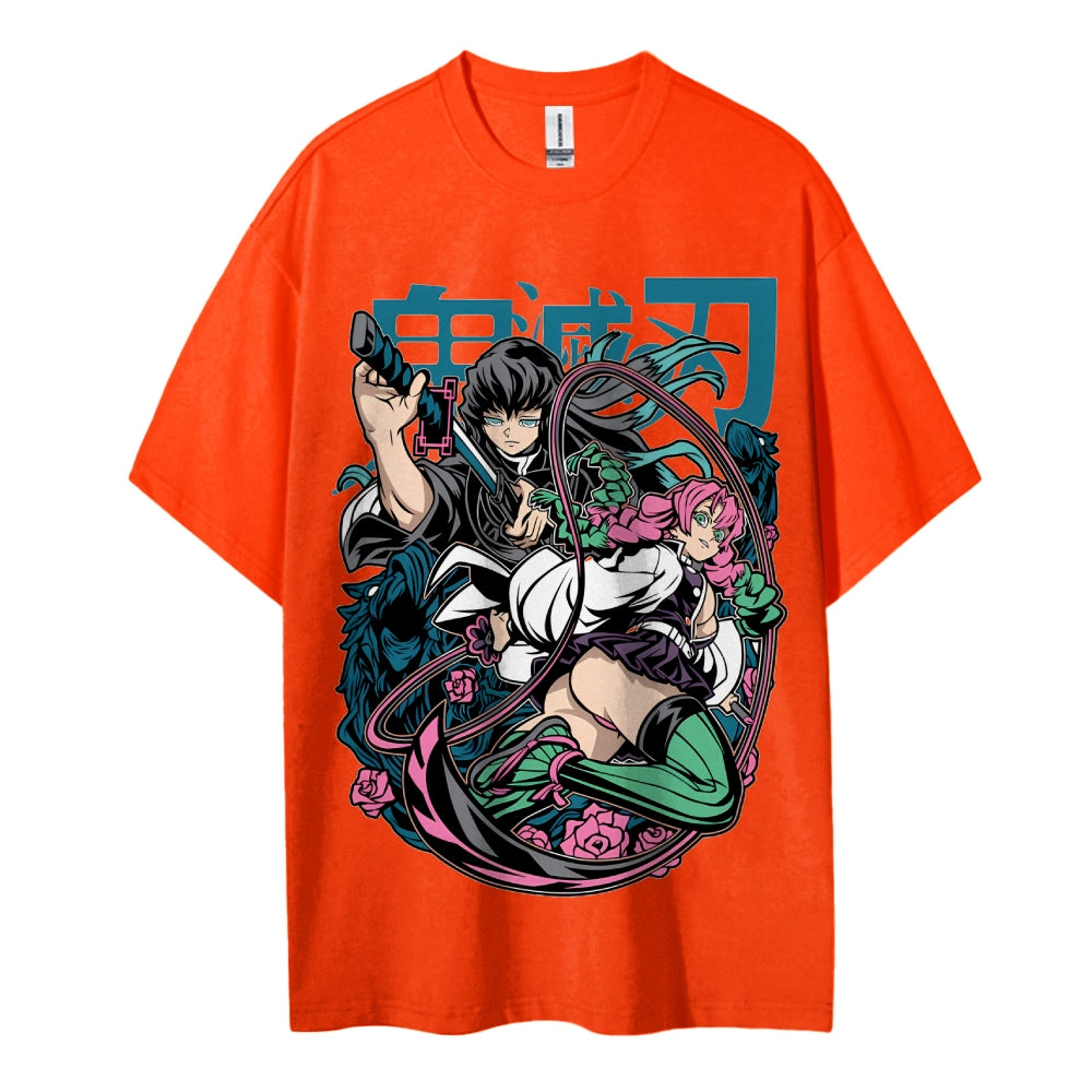 Demon Slayer Cotton Unisex Crew Neck Anime T-Shirt