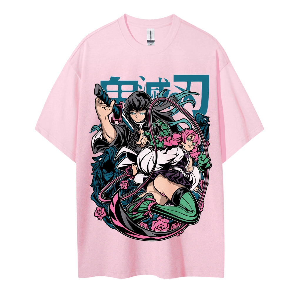 Demon Slayer Cotton Unisex Crew Neck Anime T-Shirt