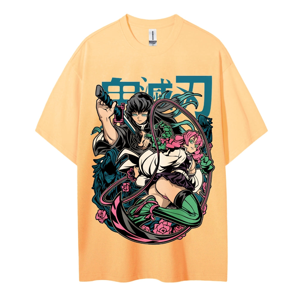 Demon Slayer Cotton Unisex Crew Neck Anime T-Shirt