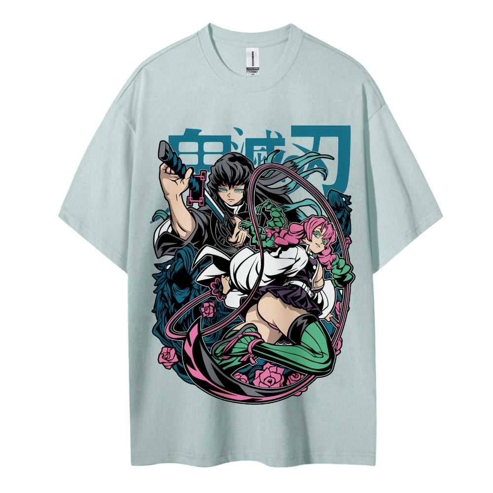 Demon Slayer Cotton Unisex Crew Neck Anime T-Shirt