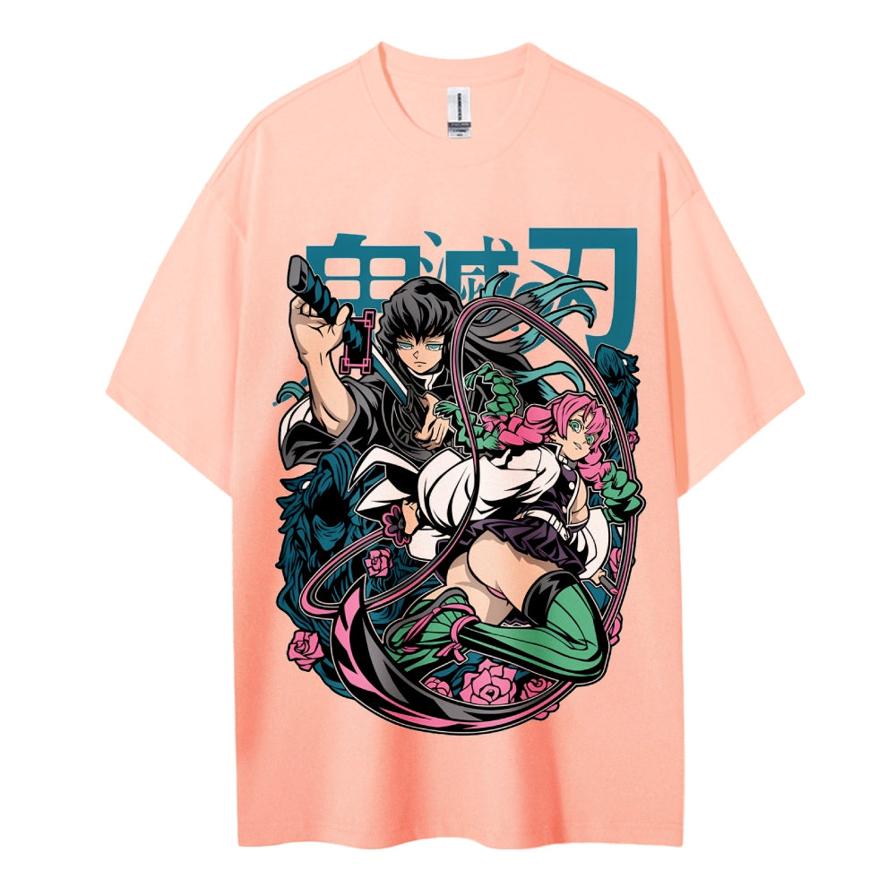 Demon Slayer Cotton Unisex Crew Neck Anime T-Shirt