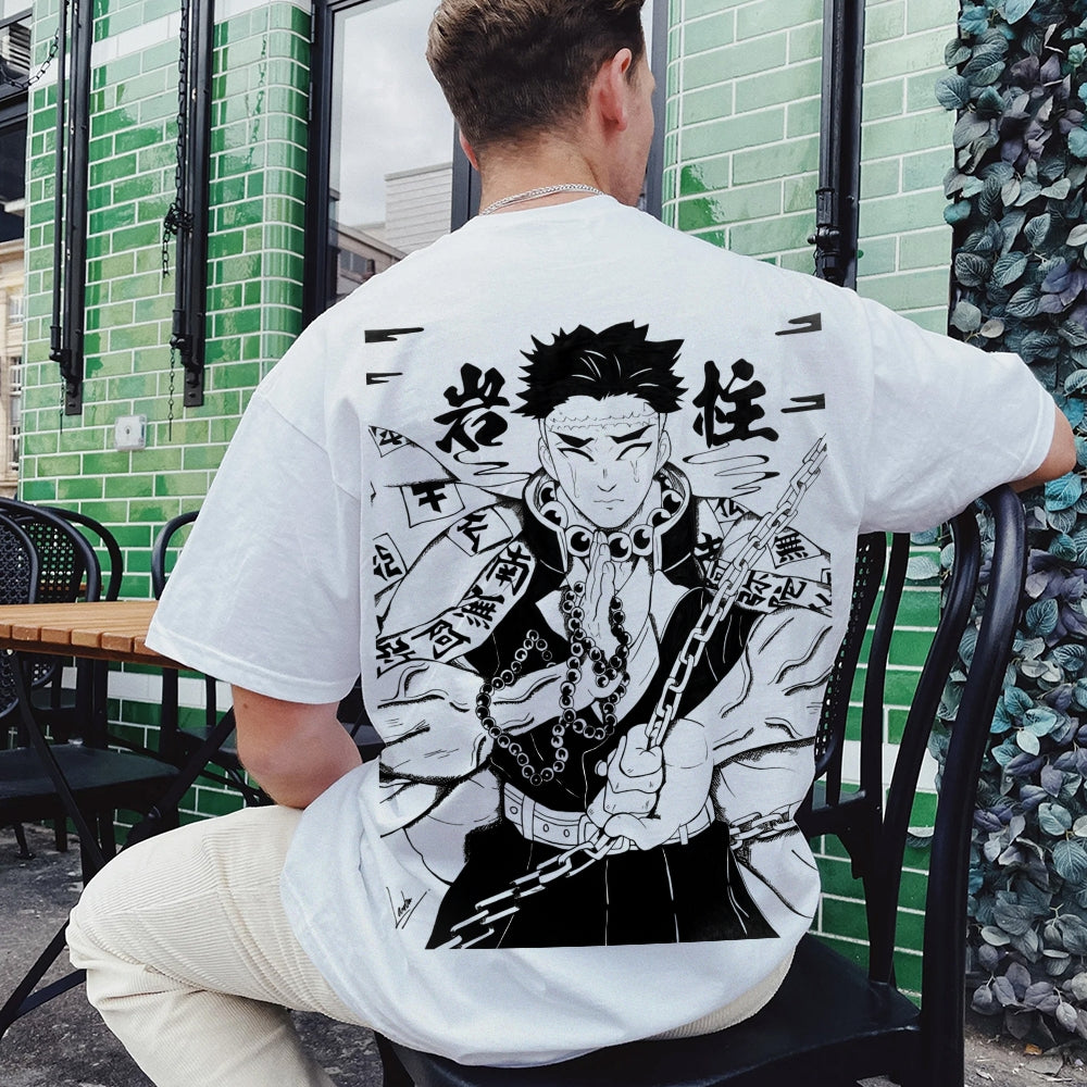 Demon Slayer: Kimetsu no Yaiba - Cotton Unisex Crew Neck Anime T-Shirt
