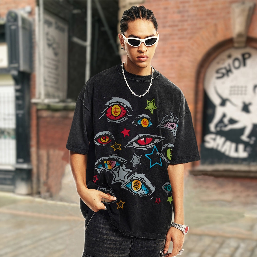 Unisex Vintage Washed T-shirt Demon Slayer