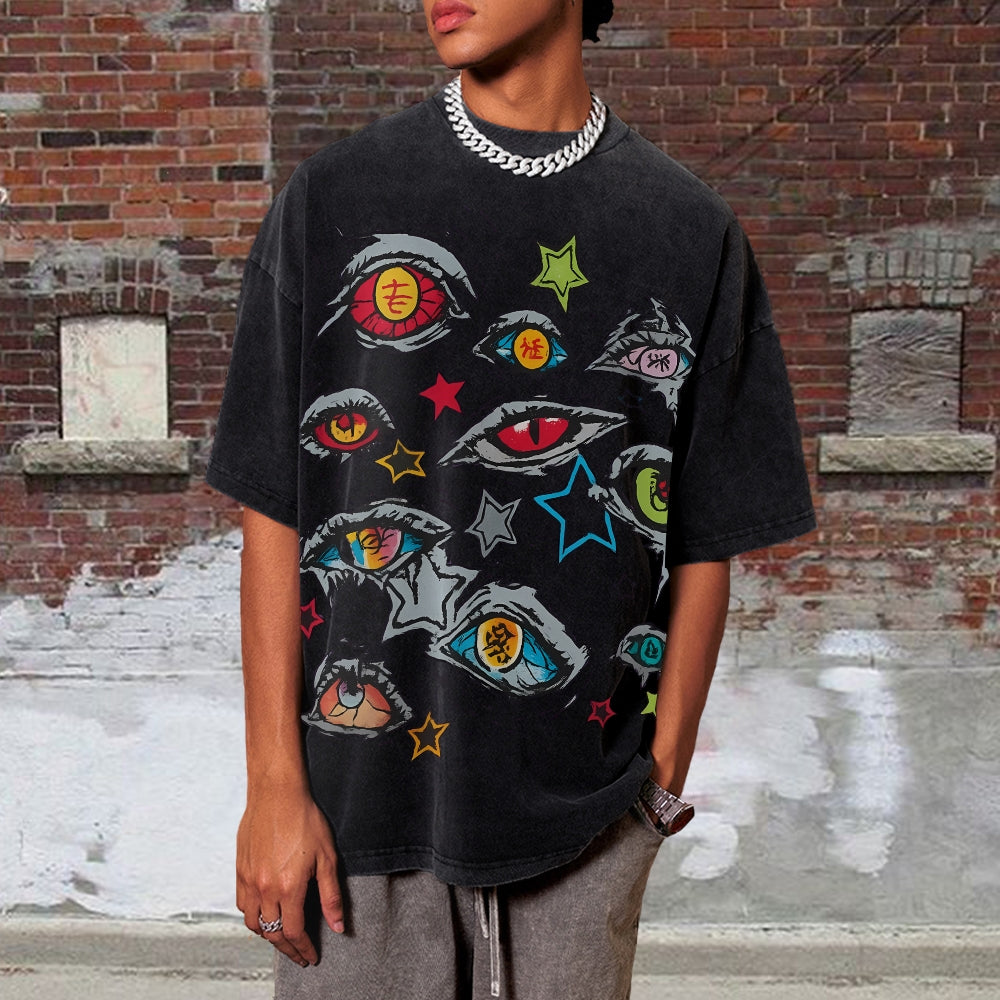 Unisex Vintage Washed T-shirt Demon Slayer