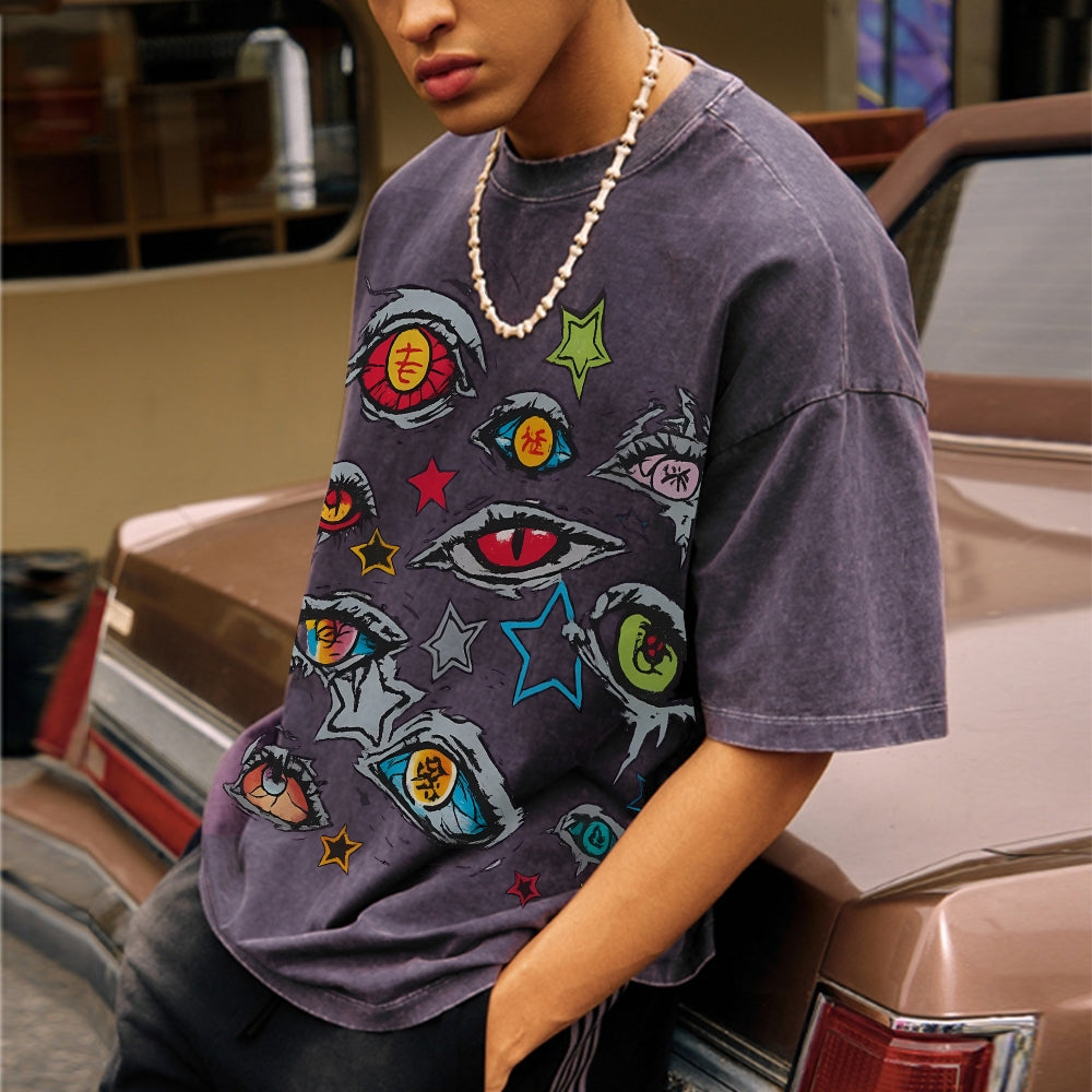Unisex Vintage Washed T-shirt Demon Slayer