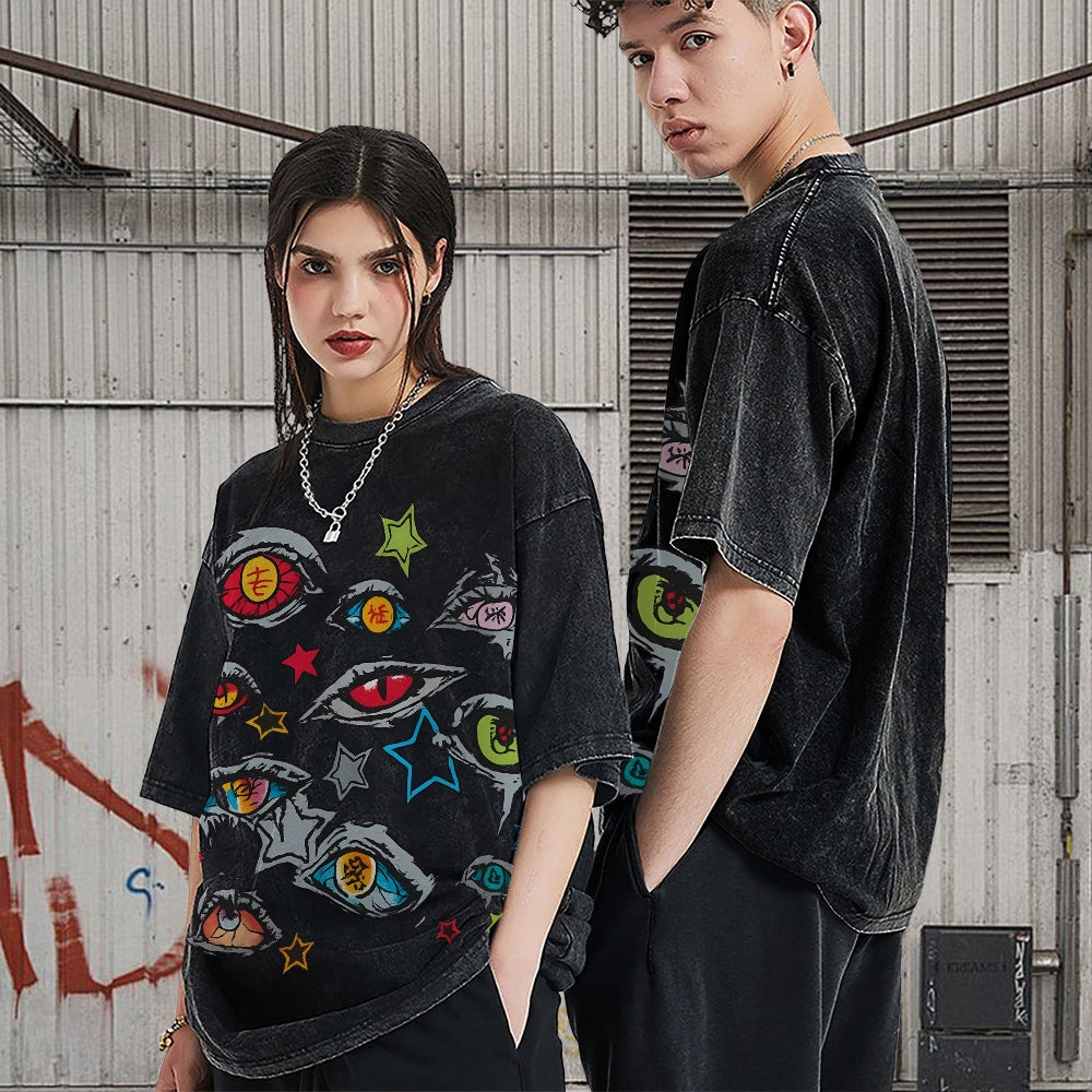 Unisex Vintage Washed T-shirt Demon Slayer