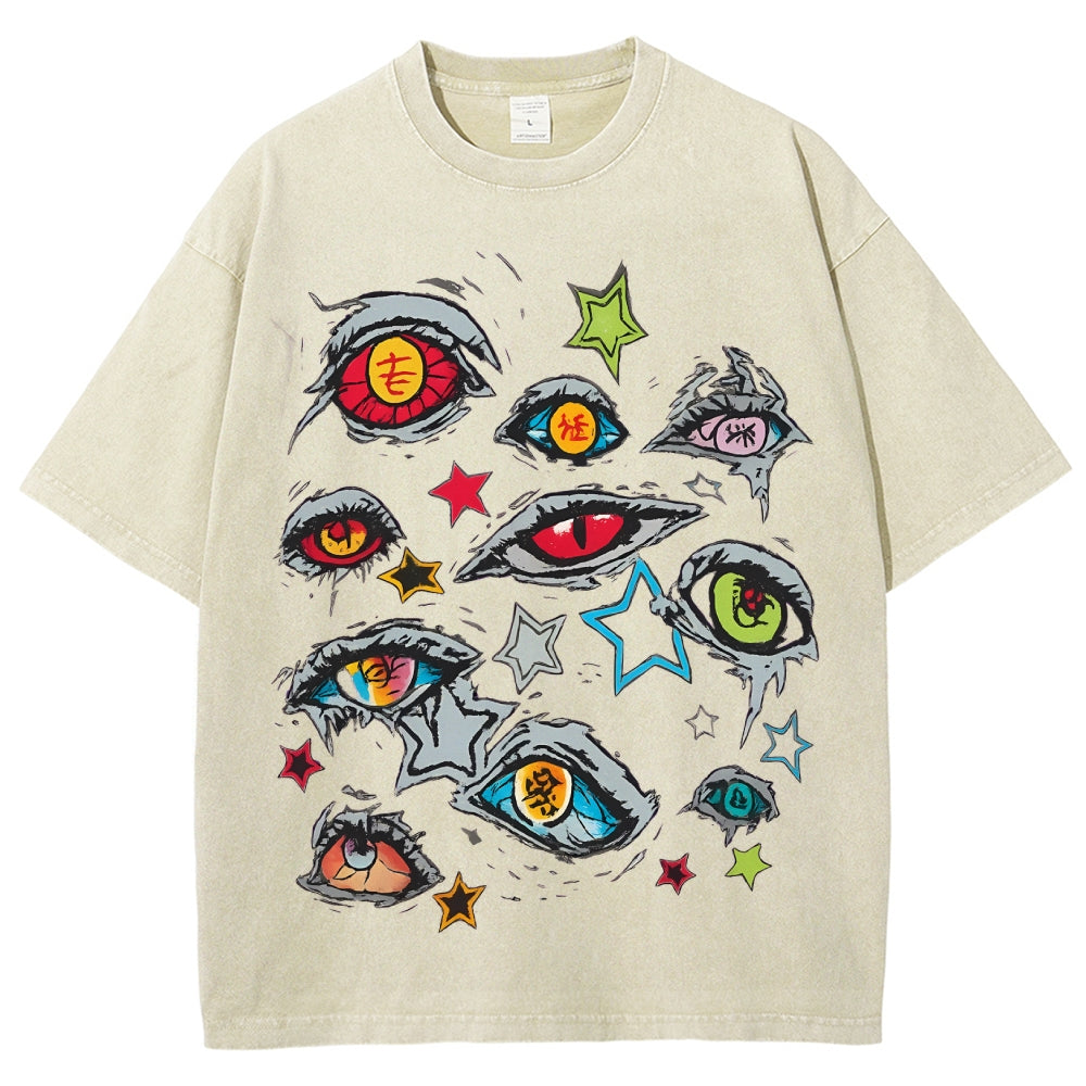 Unisex Vintage Washed T-shirt Demon Slayer