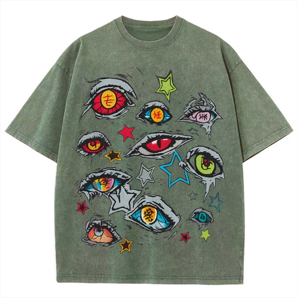 Unisex Vintage Washed T-shirt Demon Slayer