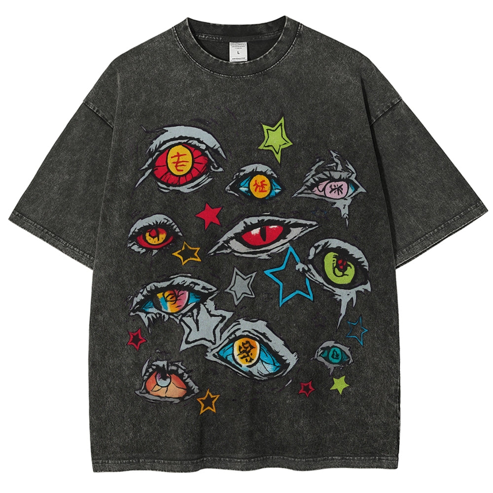 Unisex Vintage Washed T-shirt Demon Slayer