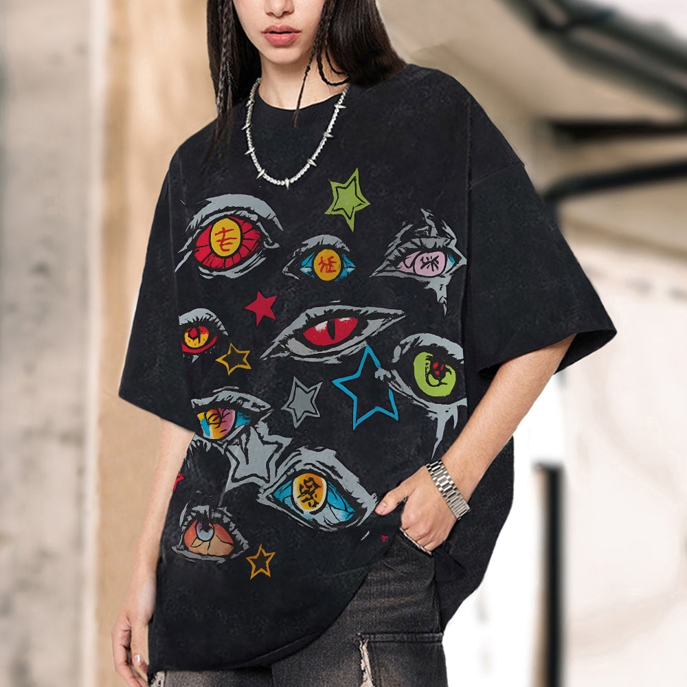 Unisex Vintage Washed T-shirt Demon Slayer