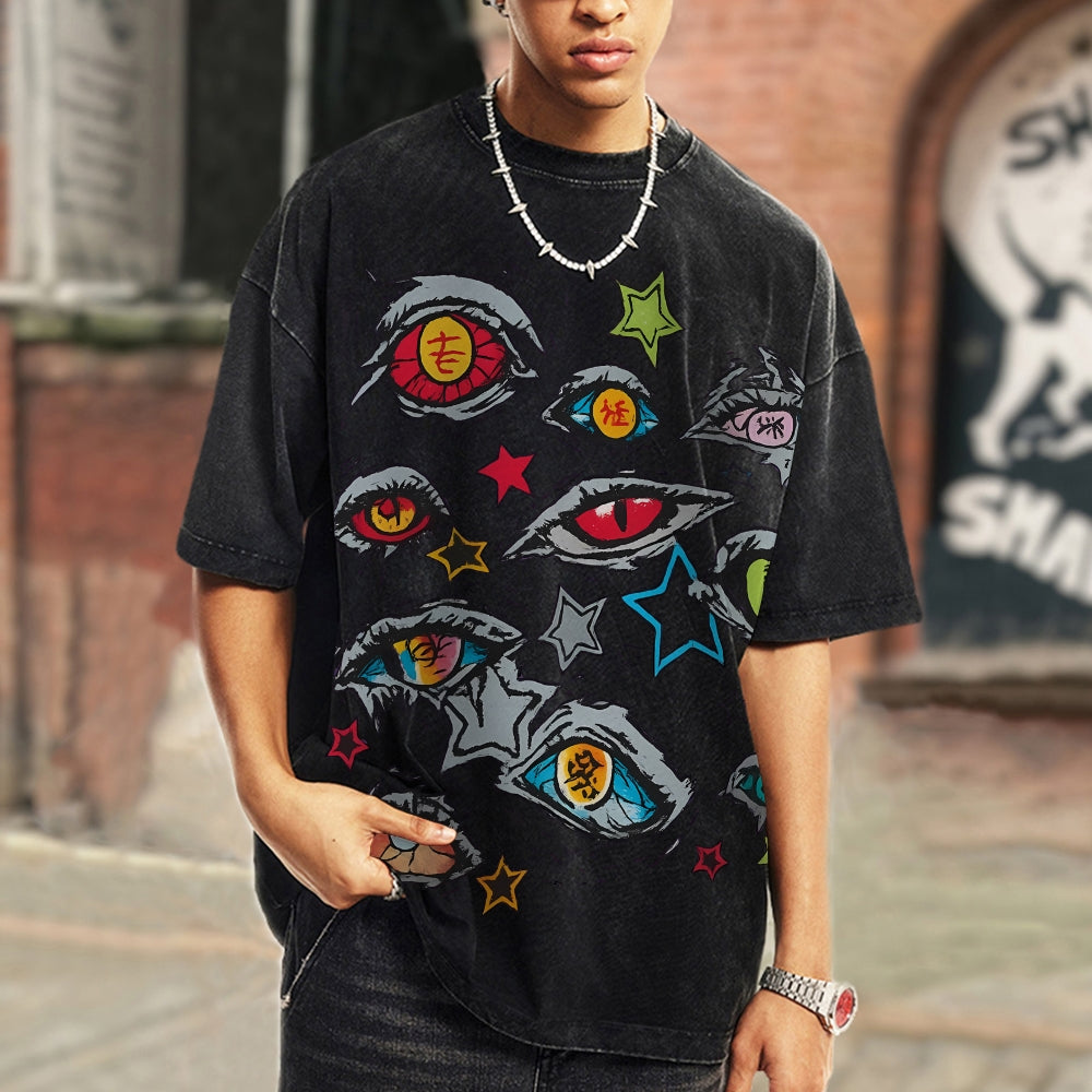Unisex Vintage Washed T-shirt Demon Slayer