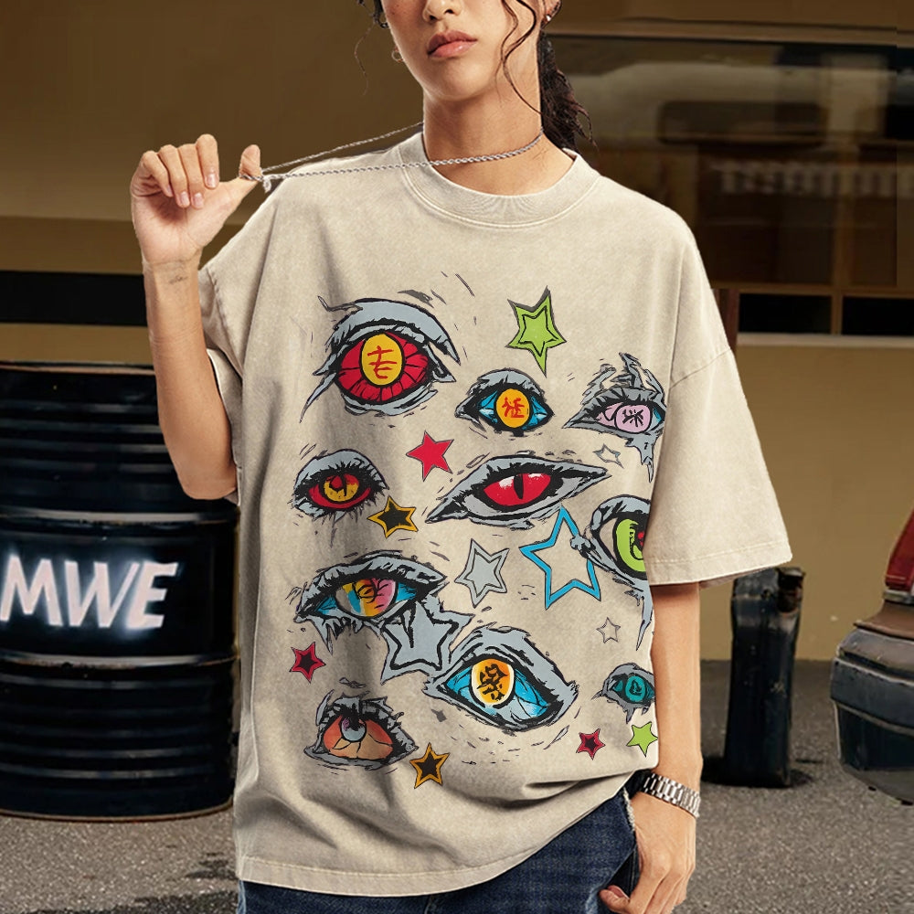 Unisex Vintage Washed T-shirt Demon Slayer