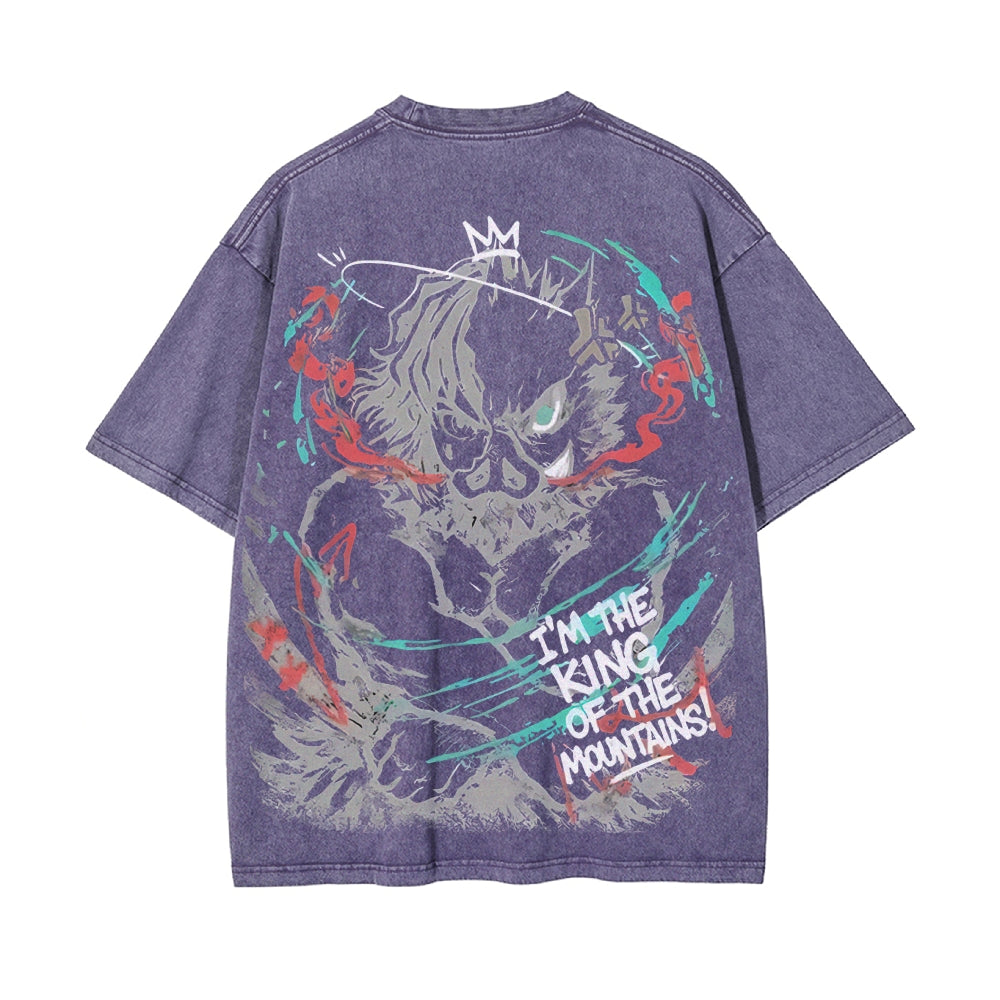 Vintage Oversized T-Shirt Demon Slayer