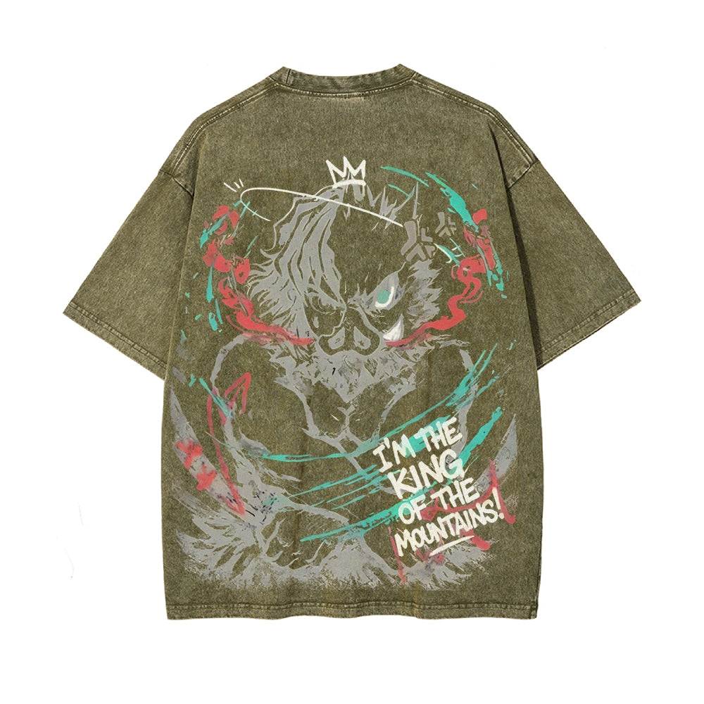 Vintage Oversized T-Shirt Demon Slayer