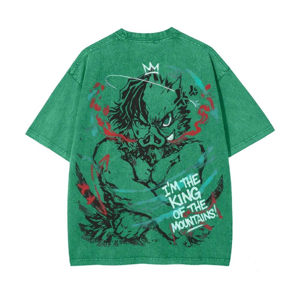 Vintage Oversized T-Shirt Demon Slayer