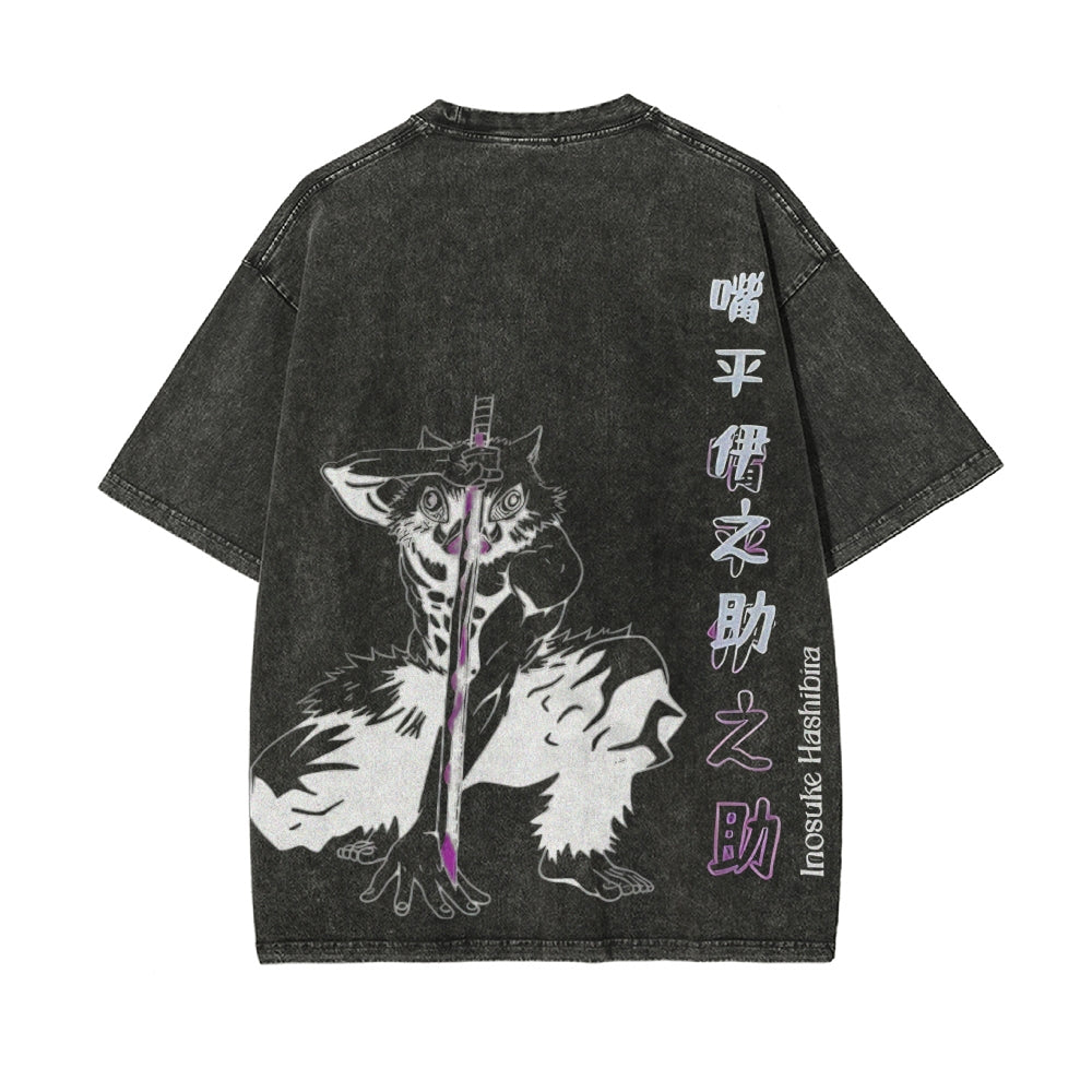 Vintage Oversized T-Shirt Demon Slayer