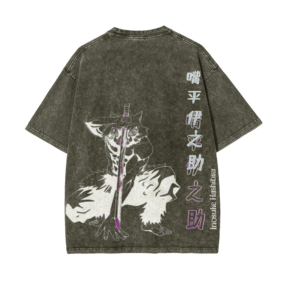 Vintage Oversized T-Shirt Demon Slayer