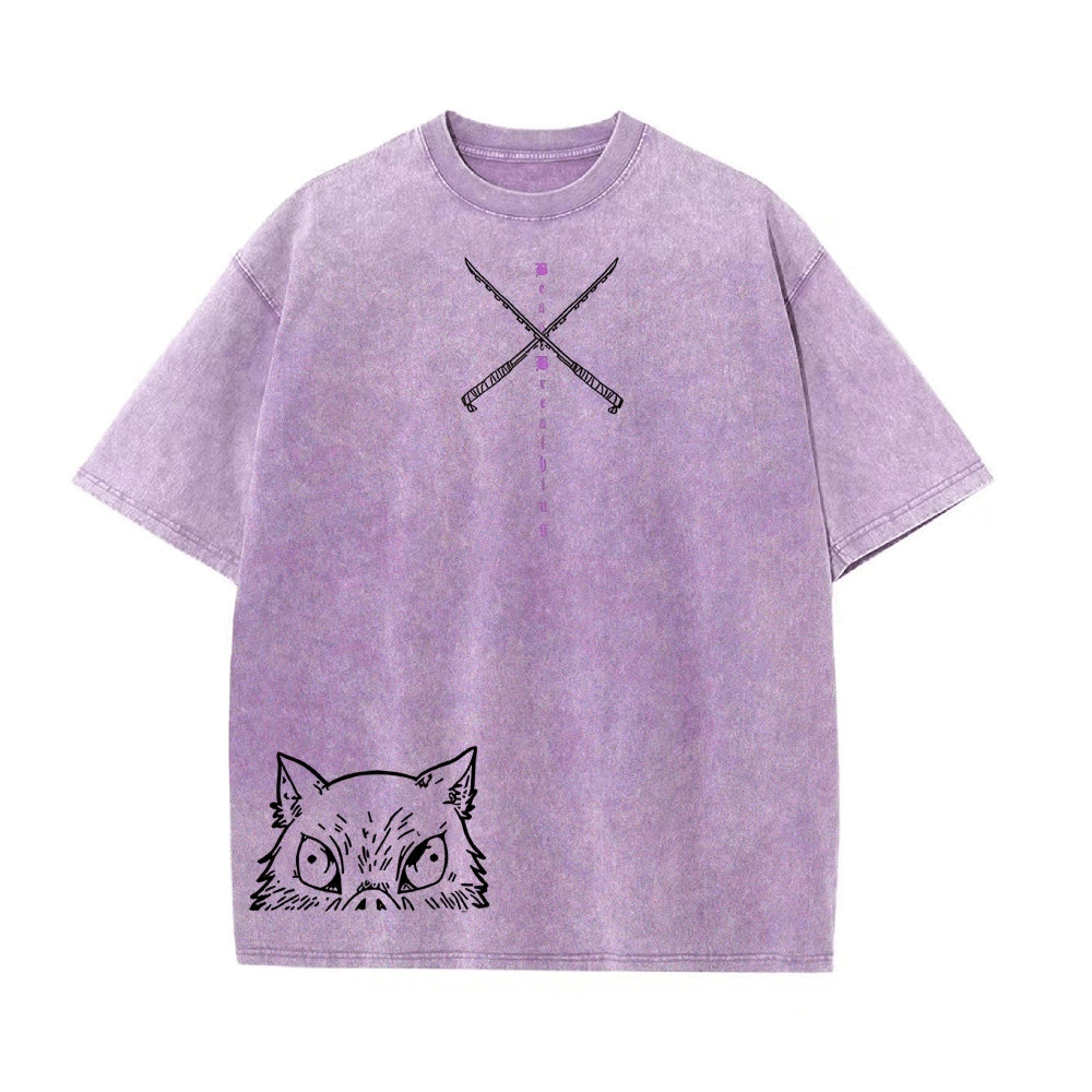 Vintage Oversized T-Shirt Demon Slayer