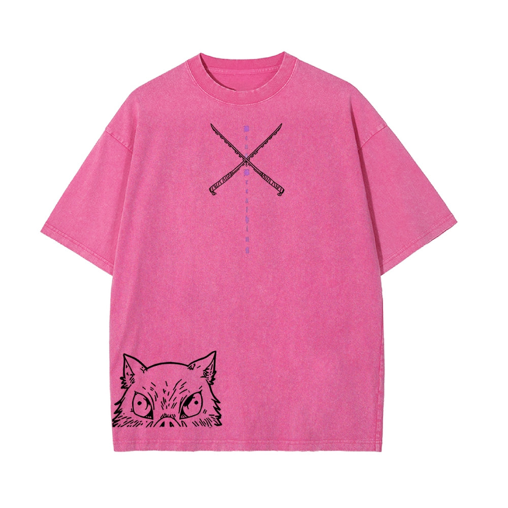 Vintage Oversized T-Shirt Demon Slayer