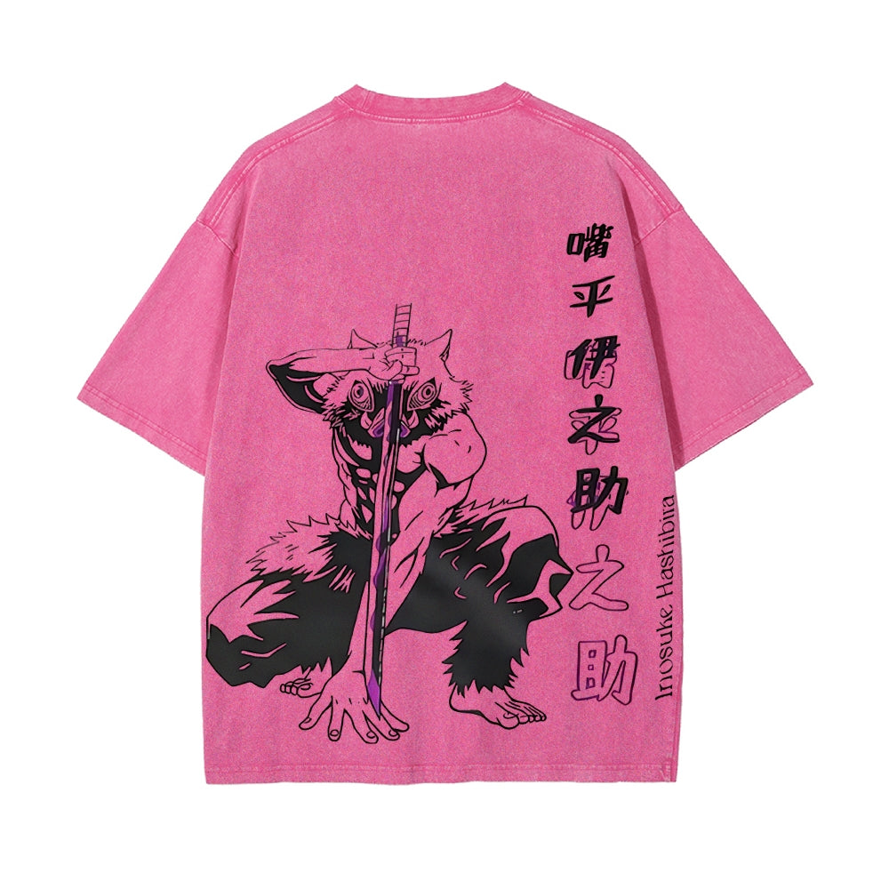 Vintage Oversized T-Shirt Demon Slayer