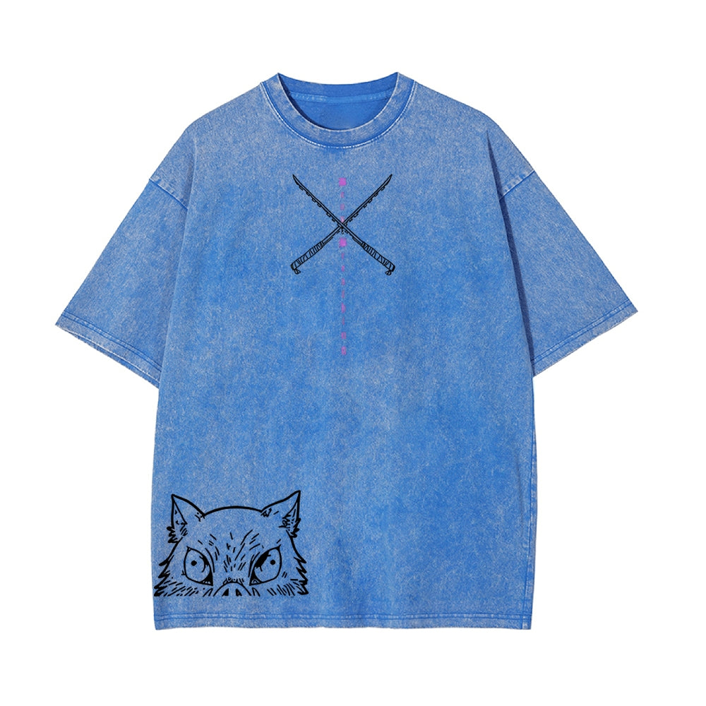 Vintage Oversized T-Shirt Demon Slayer