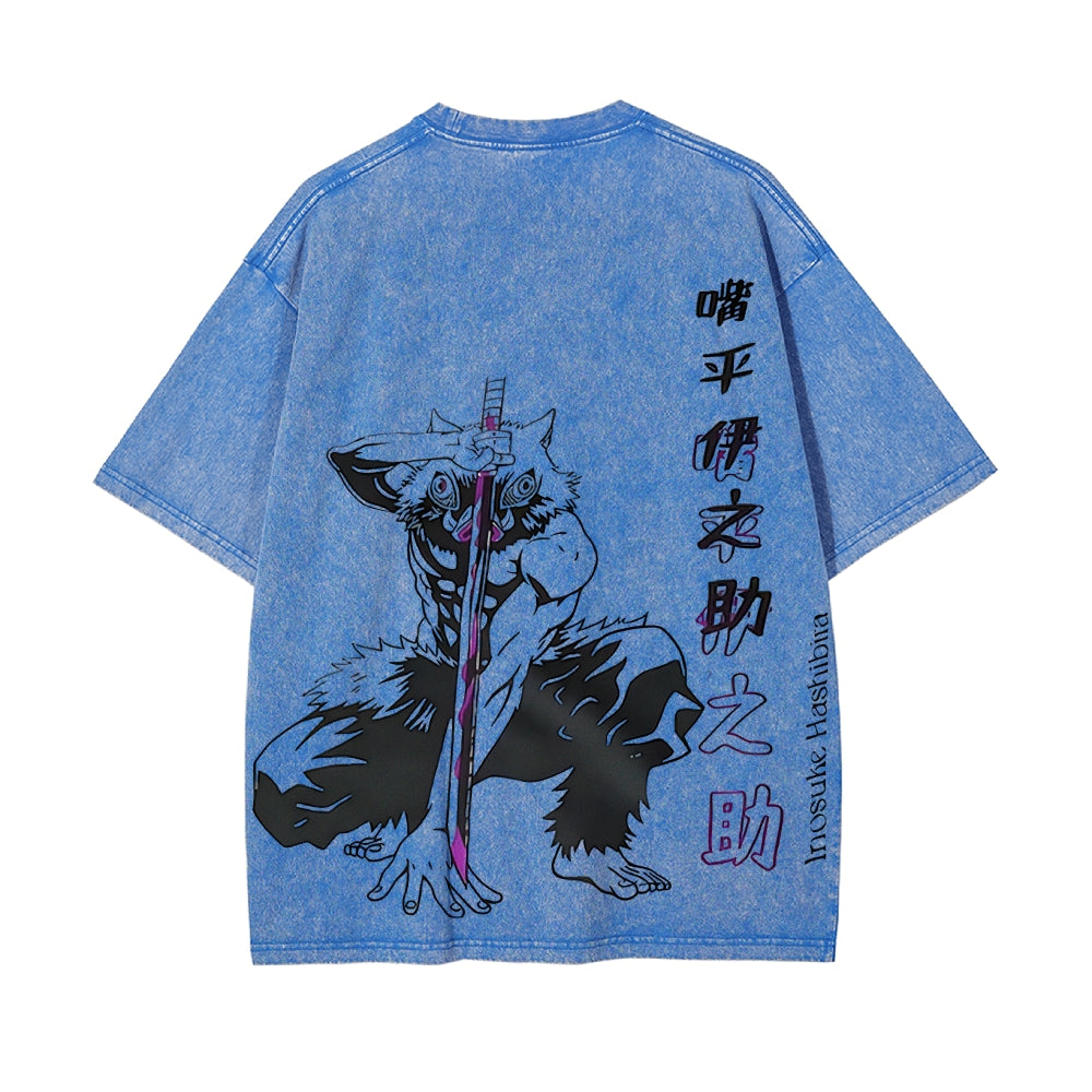 Vintage Oversized T-Shirt Demon Slayer