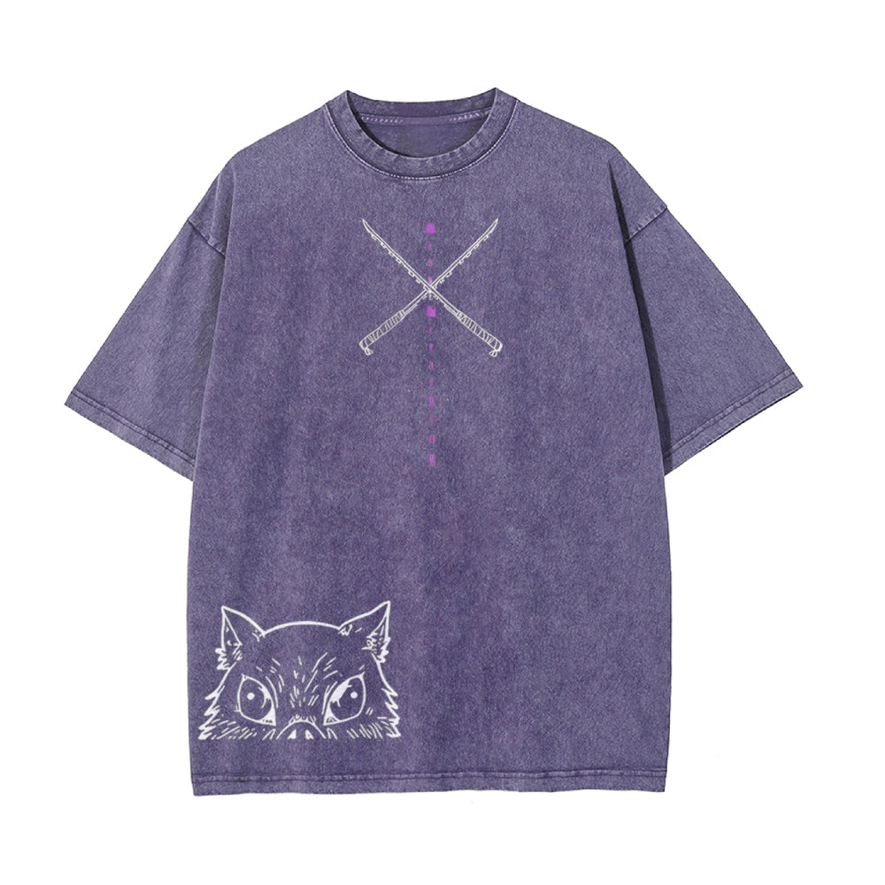 Vintage Oversized T-Shirt Demon Slayer