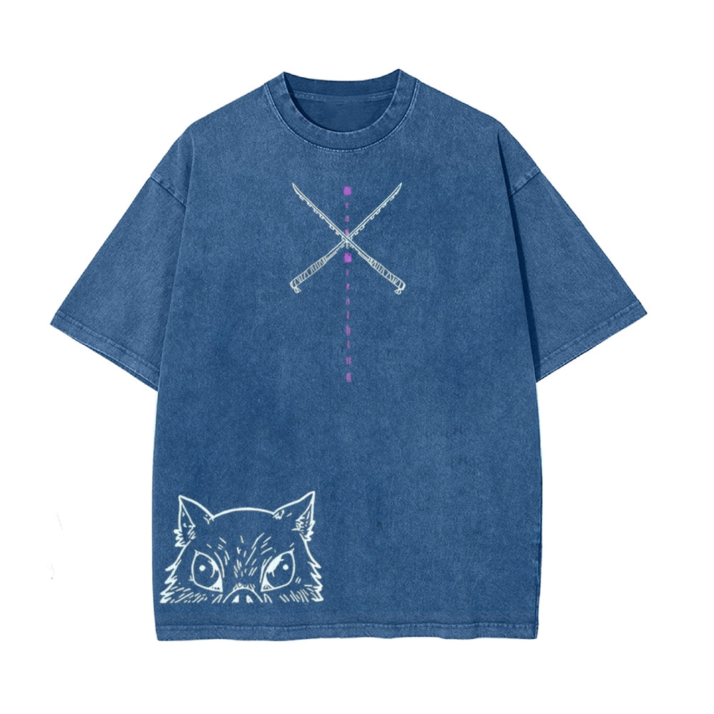 Vintage Oversized T-Shirt Demon Slayer