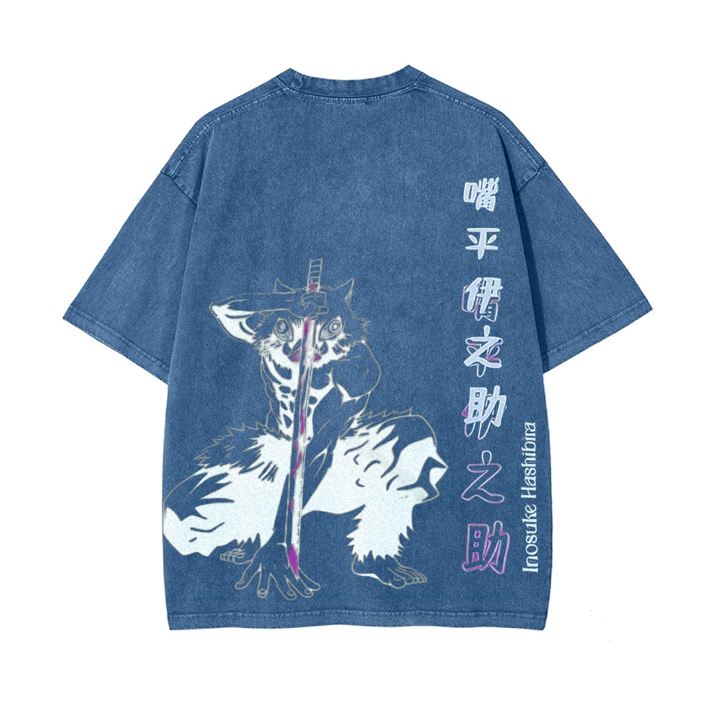 Vintage Oversized T-Shirt Demon Slayer