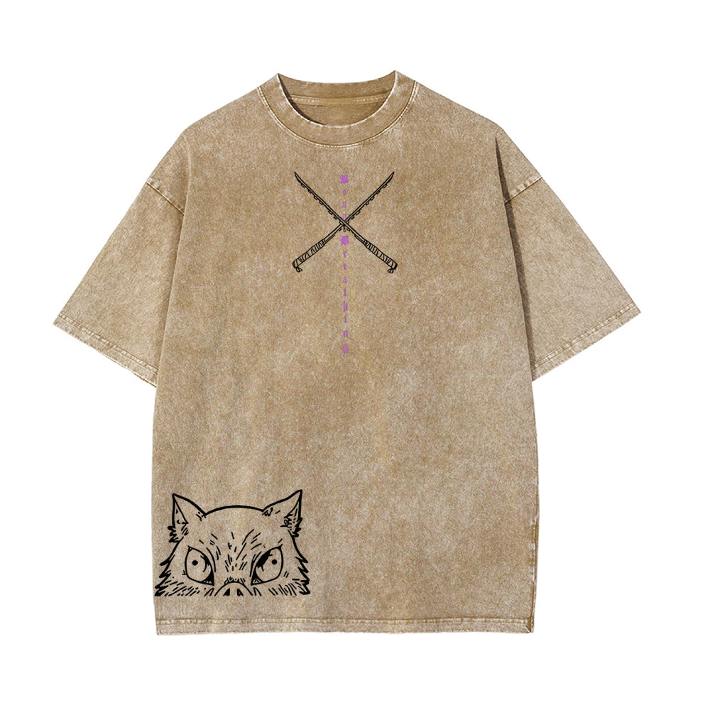 Vintage Oversized T-Shirt Demon Slayer