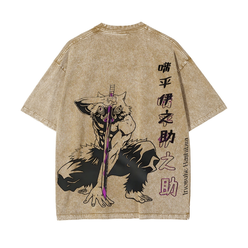 Vintage Oversized T-Shirt Demon Slayer