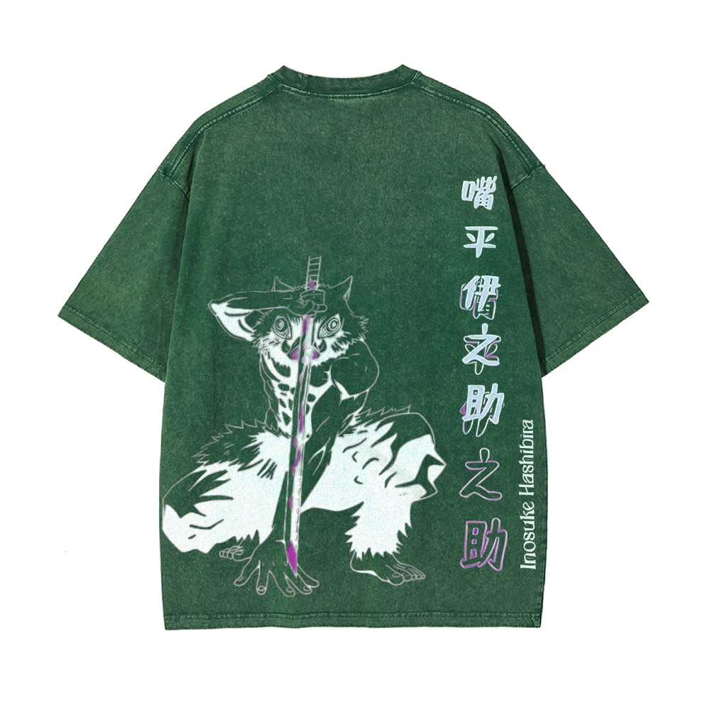 Vintage Oversized T-Shirt Demon Slayer