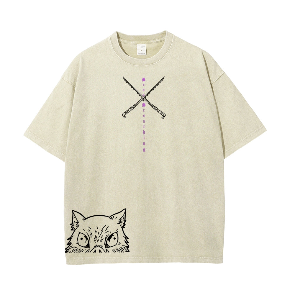 Vintage Oversized T-Shirt Demon Slayer