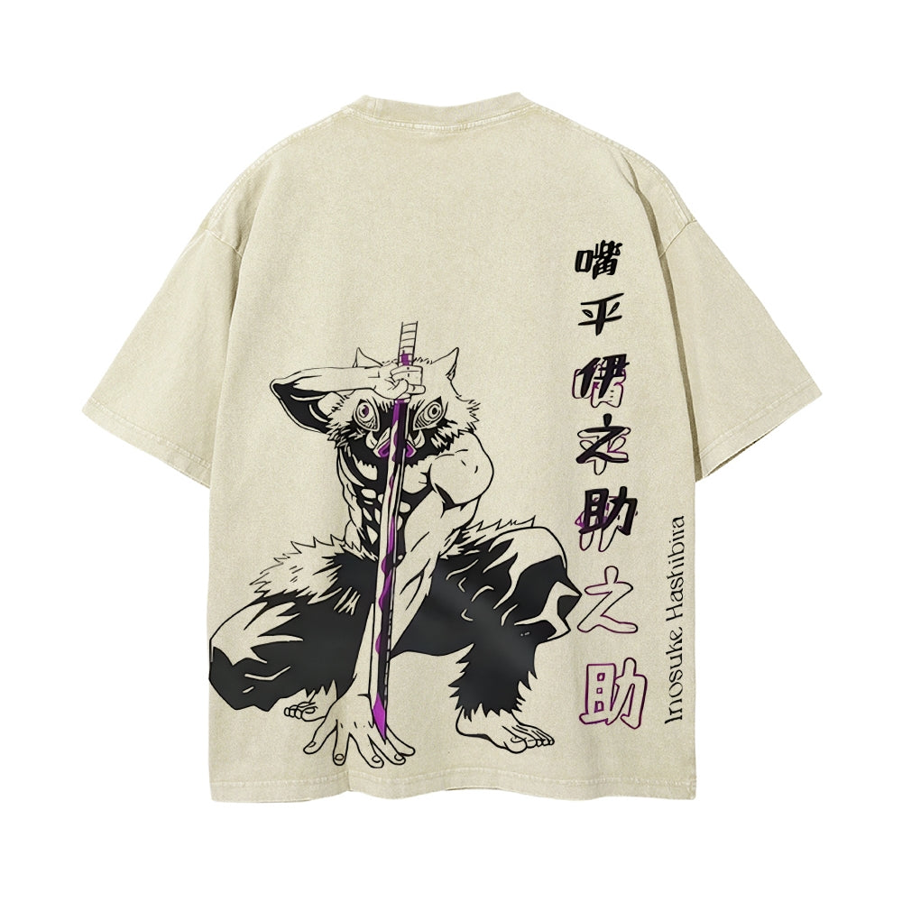 Vintage Oversized T-Shirt Demon Slayer
