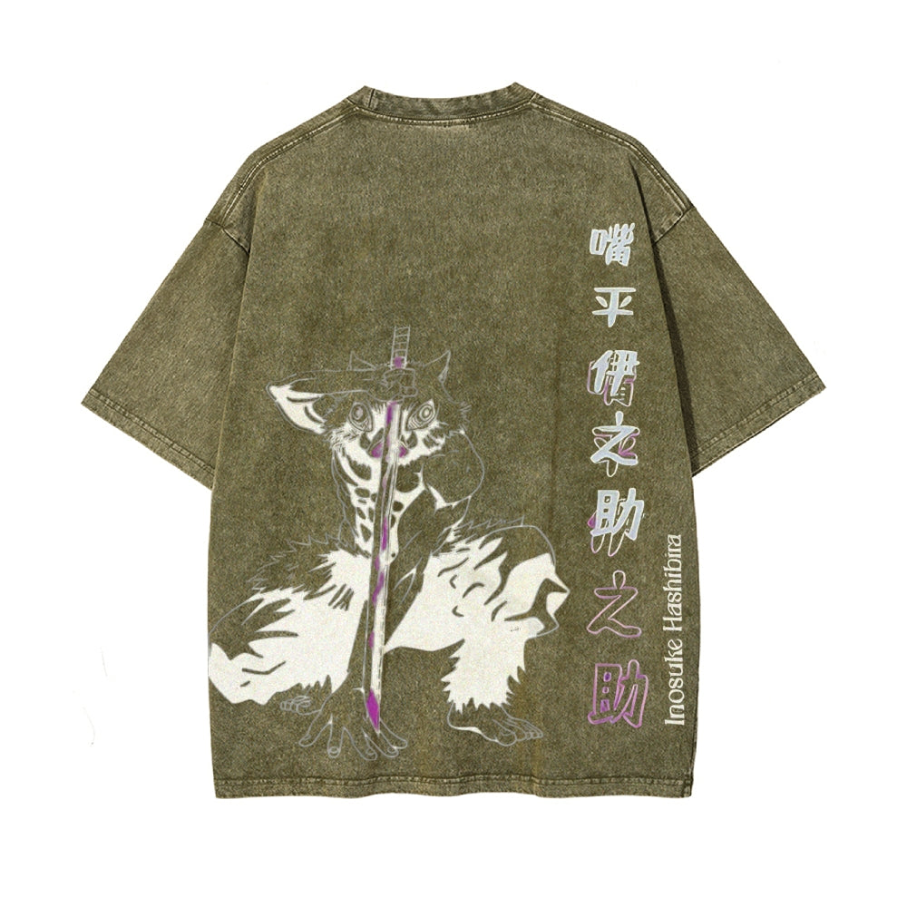 Vintage Oversized T-Shirt Demon Slayer