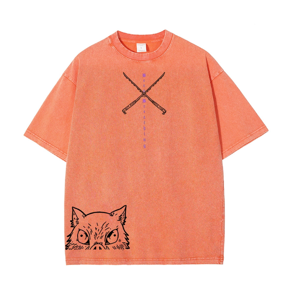 Vintage Oversized T-Shirt Demon Slayer