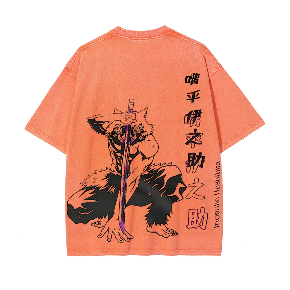 Vintage Oversized T-Shirt Demon Slayer