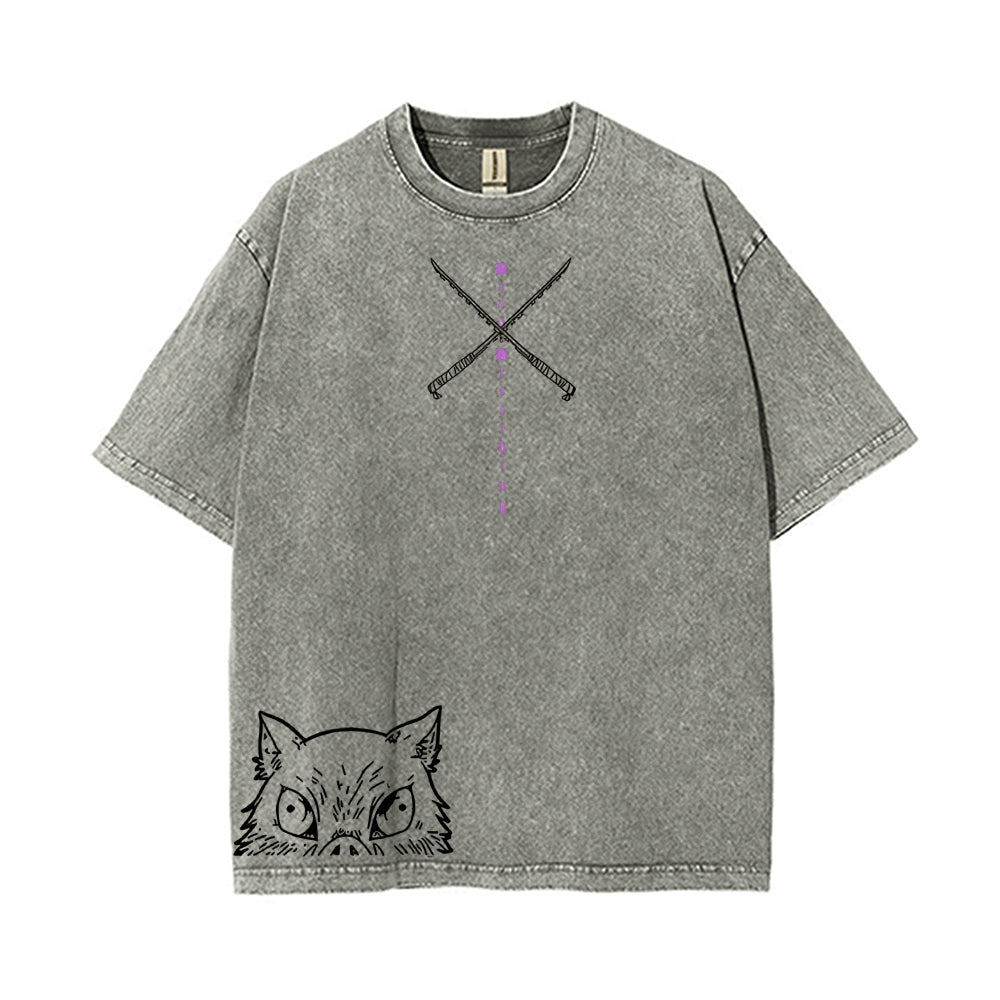 Vintage Oversized T-Shirt Demon Slayer