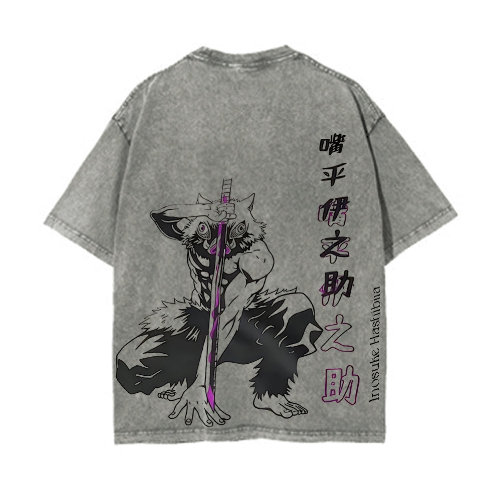 Vintage Oversized T-Shirt Demon Slayer