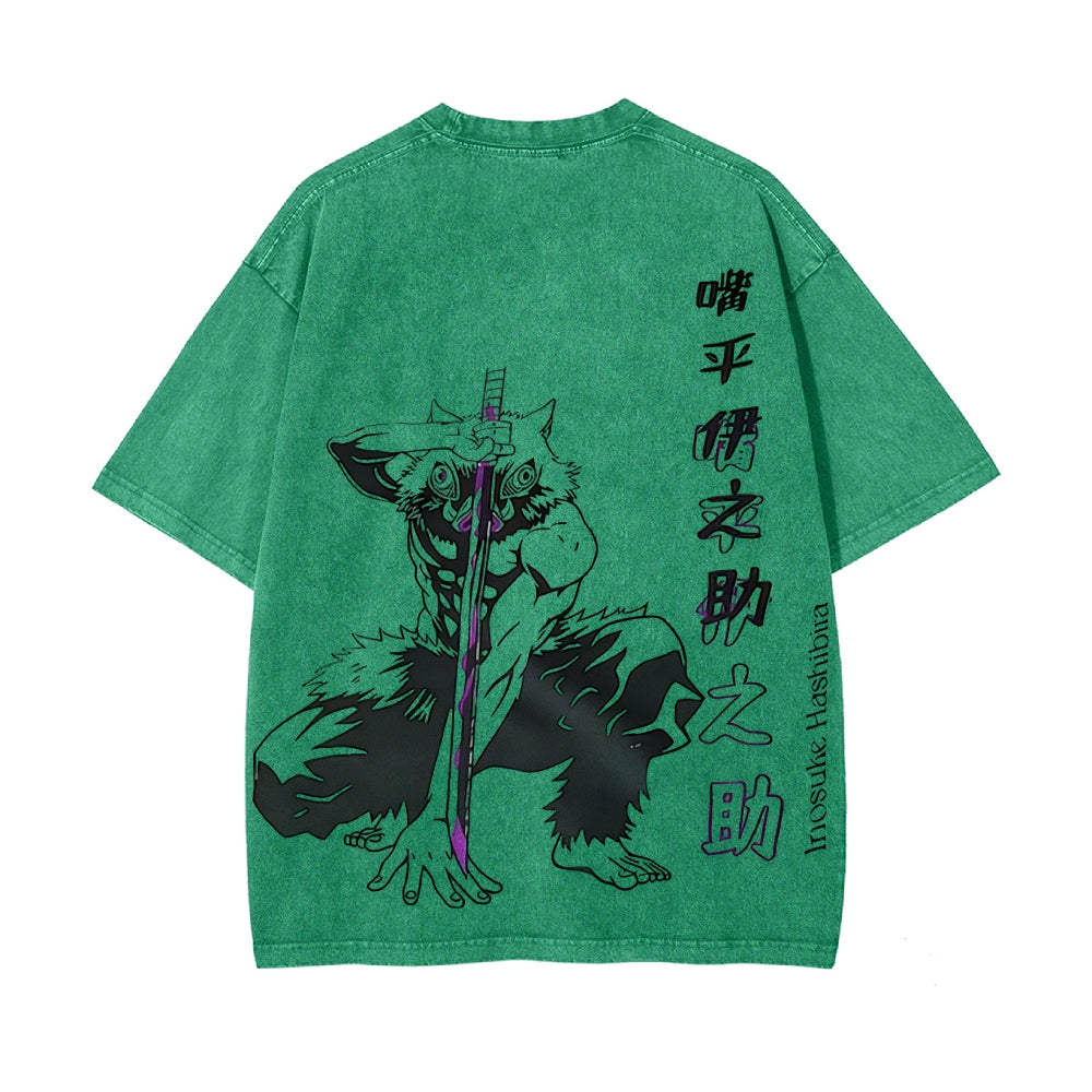 Vintage Oversized T-Shirt Demon Slayer